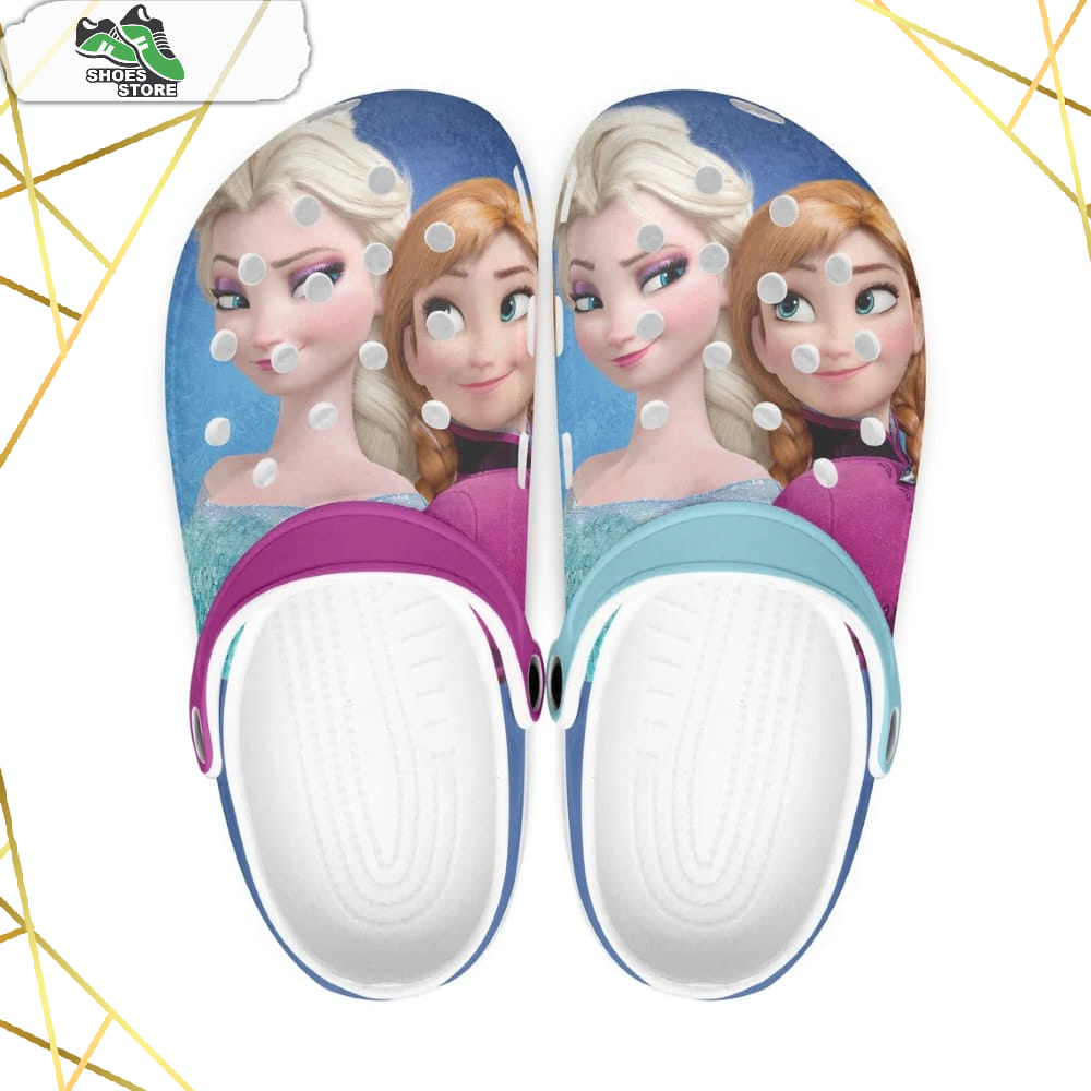 Frozen Elsa, Anna Cartoon Crocs