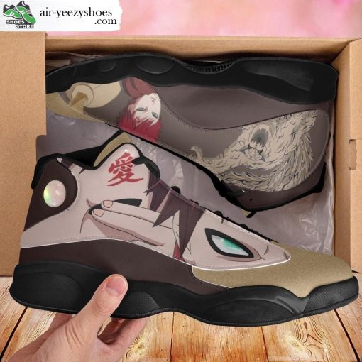 Gaara Jordan 13 Shoes, Naruto Gift for Fan