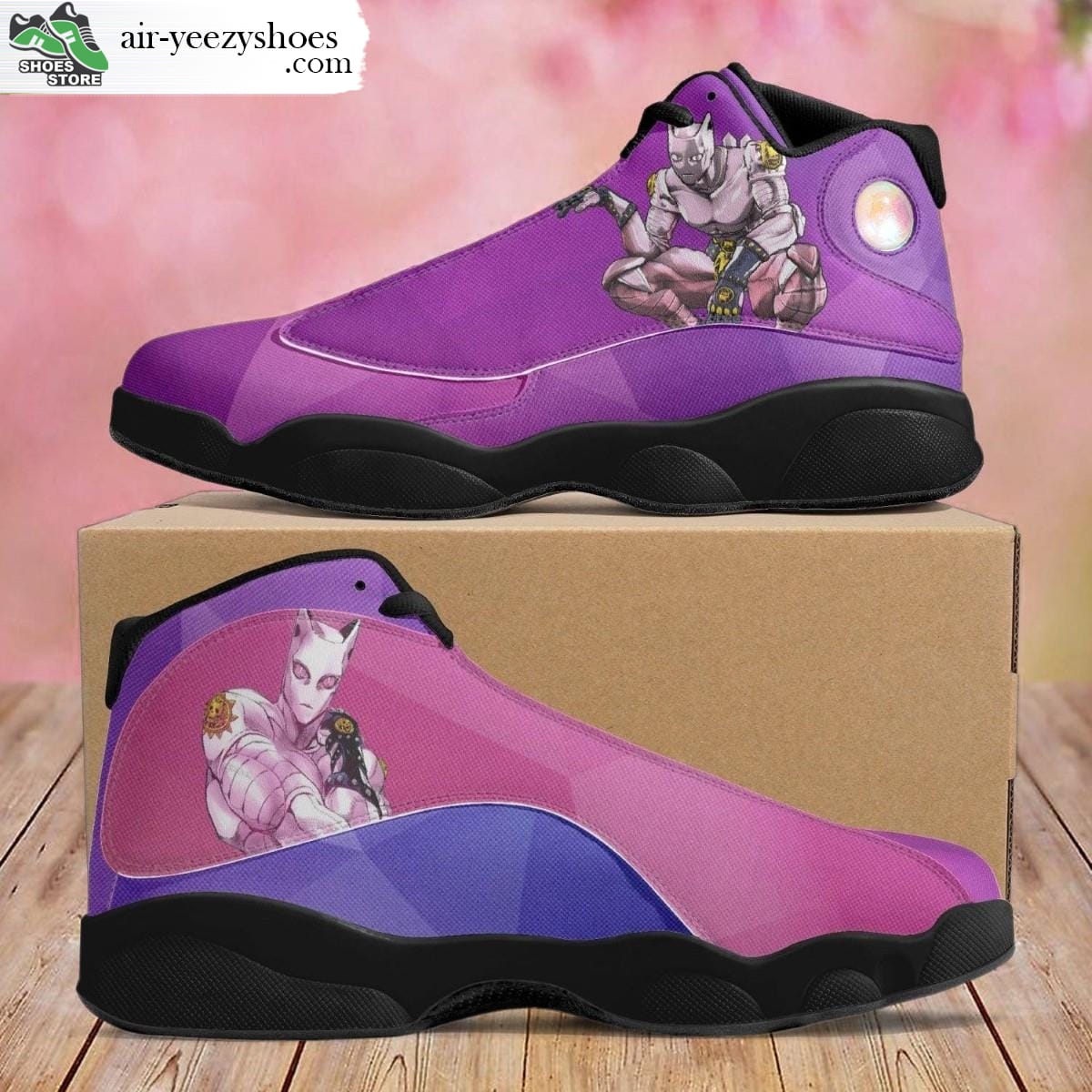 Kira Killer Queen Jordan 13 Shoes, JoJo's Bizarre Adventure Gift for Fan
