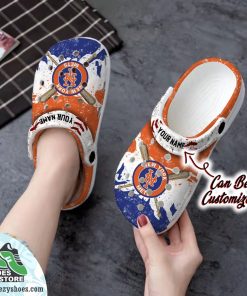 new york mets personalized watercolor new clog shoes baseball crocs 2 txijhg