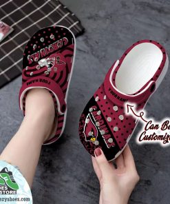 personalized arizona cardinals polka dots colors clog shoes football crocs 2 gbwdpr