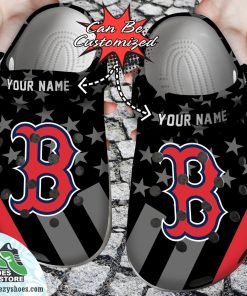 personalized boston red sox star flag clog shoes baseball crocs 1 jy1mx1