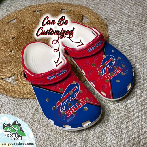 Personalized Buffalo Bills Team Pattern Clog Shoes, Football Crocs
