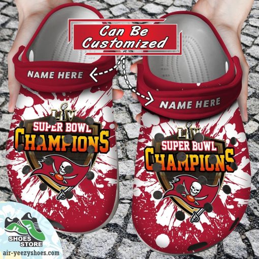 Personalized Tampa Bay Buccaneers Super Bowl LII Clogs Shoes, Football Crocs