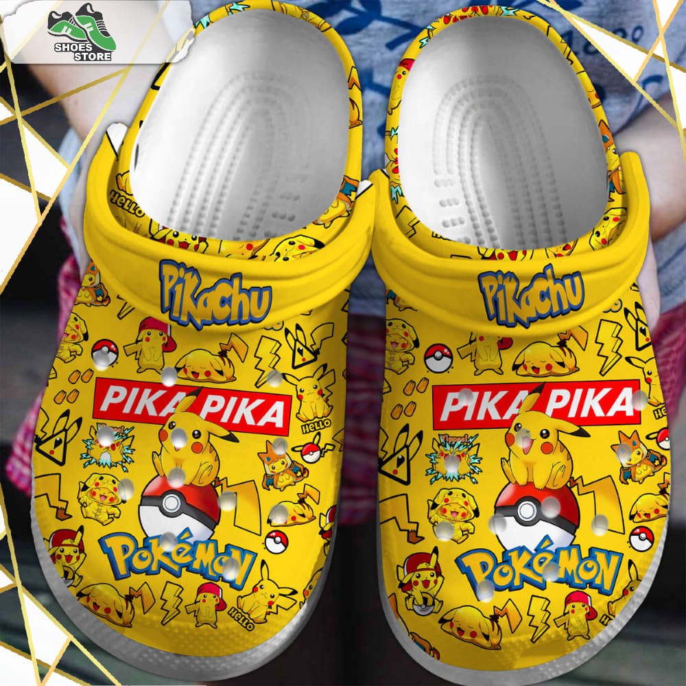 Pikachu Pokemon Anime Cartoon Crocs Shoes