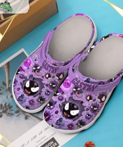 pokemon gastly cartoon crocs shoes 3 plaium