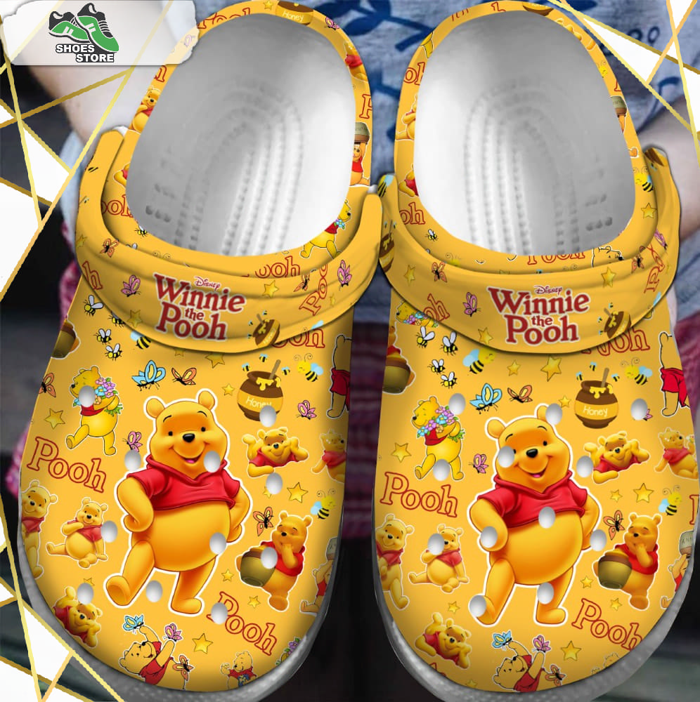 Premium Winnie The Pooh Cartoon Crocs Shoes