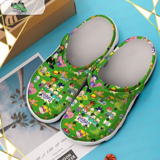 Rugrats Cartoon Green Crocs Shoes