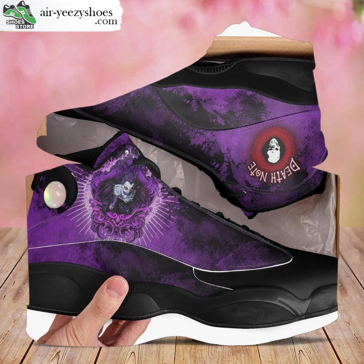 Ryuk Purple Jordan 13 Shoes, Death Note Gift