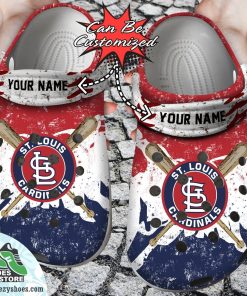 St. Louis Cardinals Personalized Watercolor New Clog Shoes, Baseball Crocs