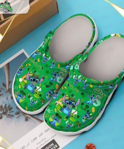 stitch cartoon saint patricks day crocs shoes 2 g20y8q