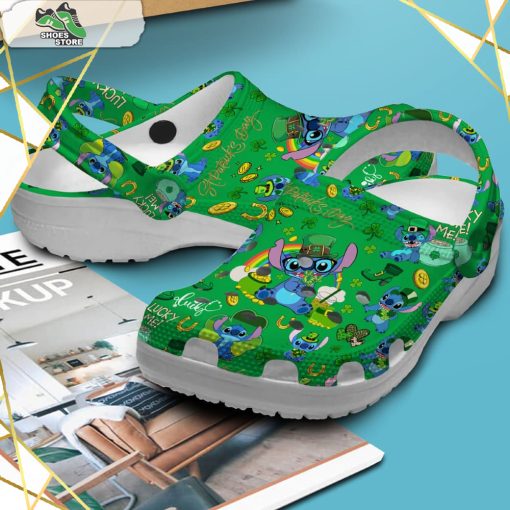 Stitch Cartoon Saint Patrick’s Day Crocs Shoes