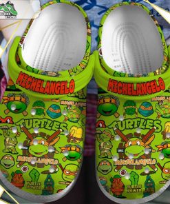 teenage mutant ninja turtles michelangelo cartoon crocs shoes 1 dblvol