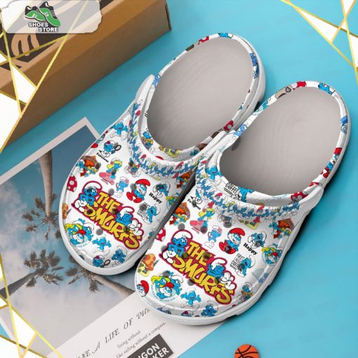 The Smurfs Cartoon Blue Crocs Shoes