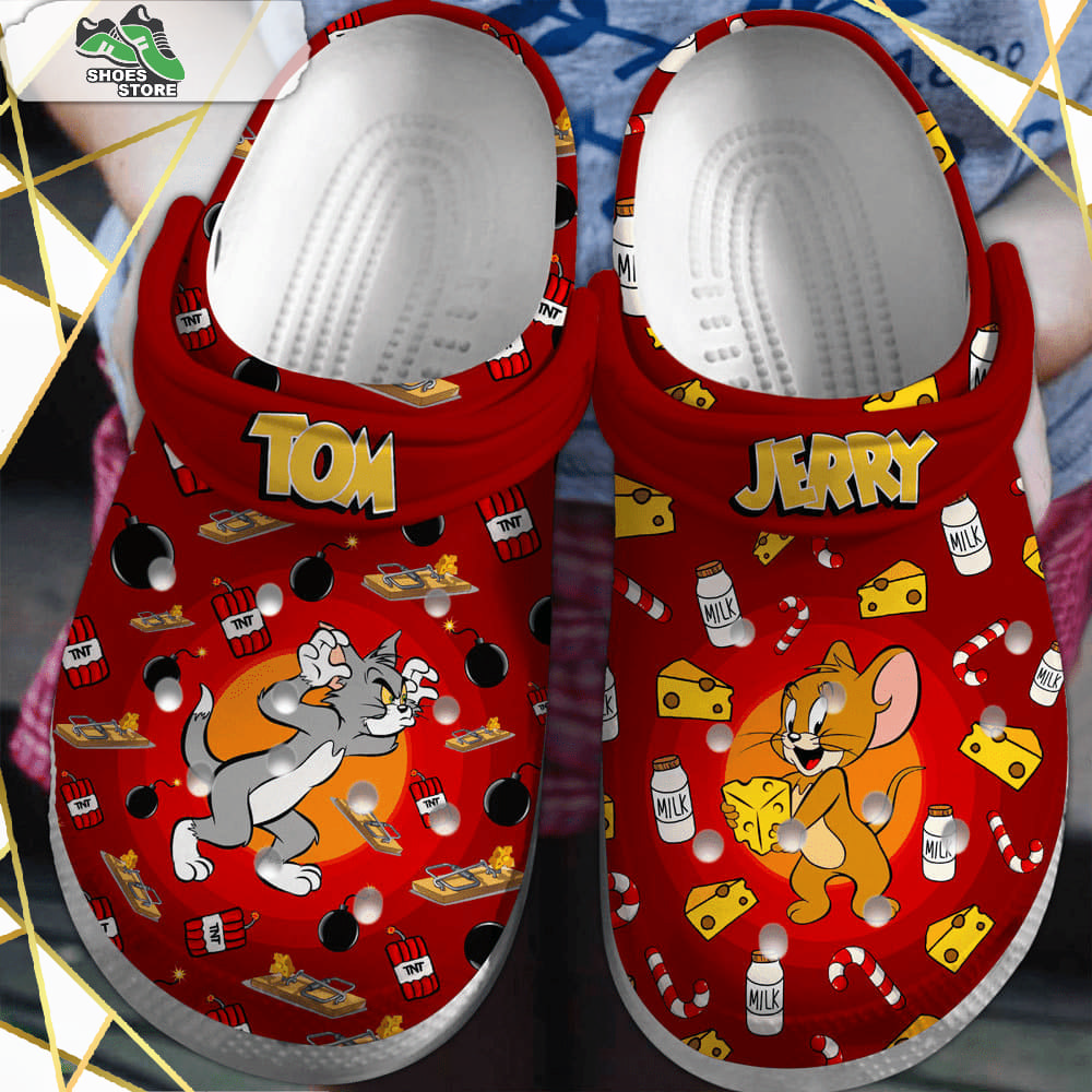 Tom And Jerry Cartoon Crocs Shoes
