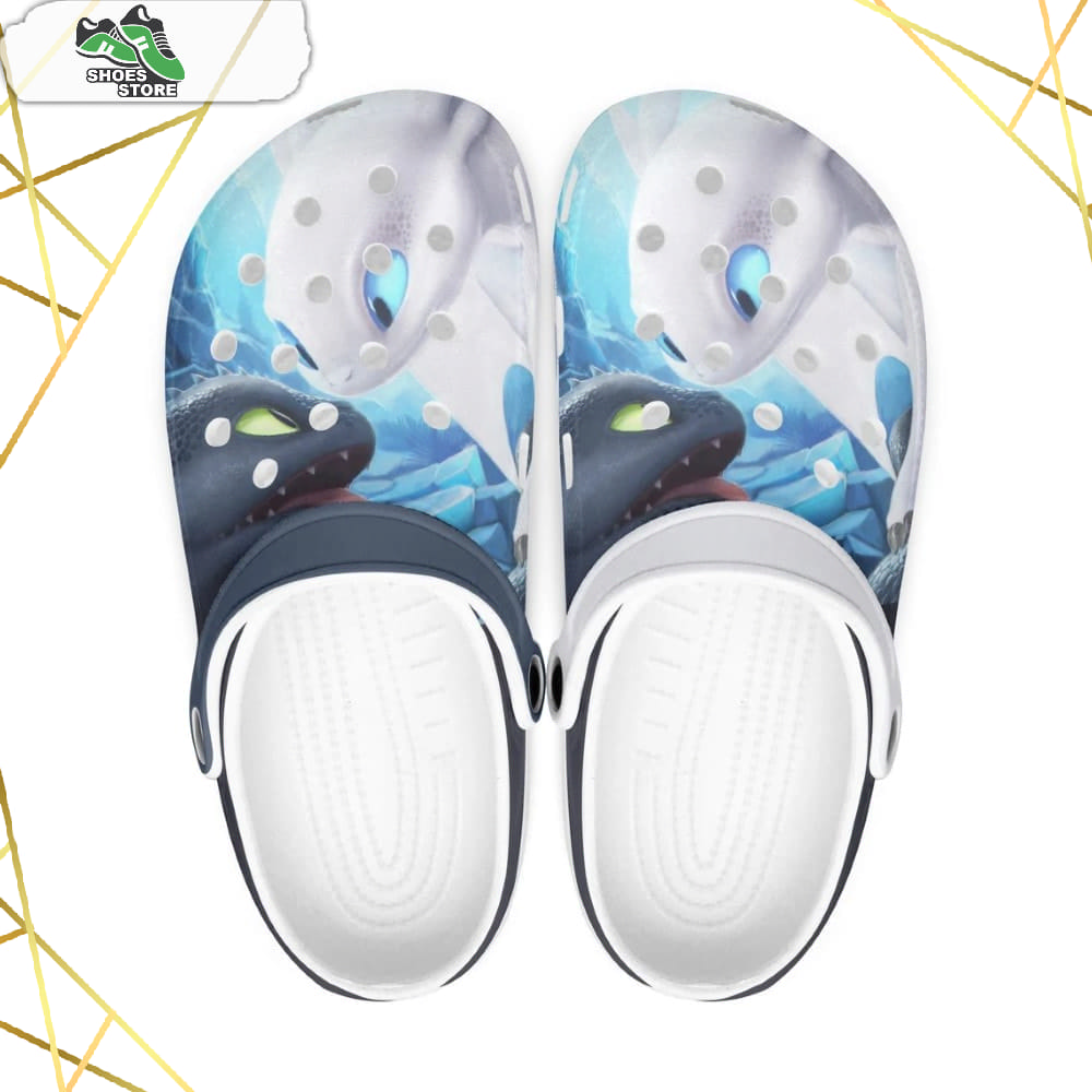 Toothless How To Train Your Dragon Cartoon Crocs Shoes