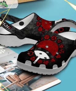 uchiha clan naruto anime cartoon crocs shoes 2 lsfkfp