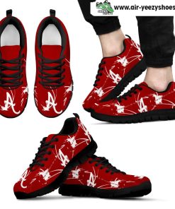 Alabama Crimson Tide A Painting Style Men Breathable Running Sneaker