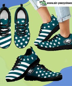America Flag Full Stars Stripes Philadelphia Eagles Breathable Running Sneaker