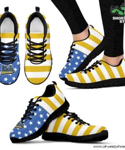 America Flag Logo Bottom Stripes UCLA Bruins Breathable Running Shoes