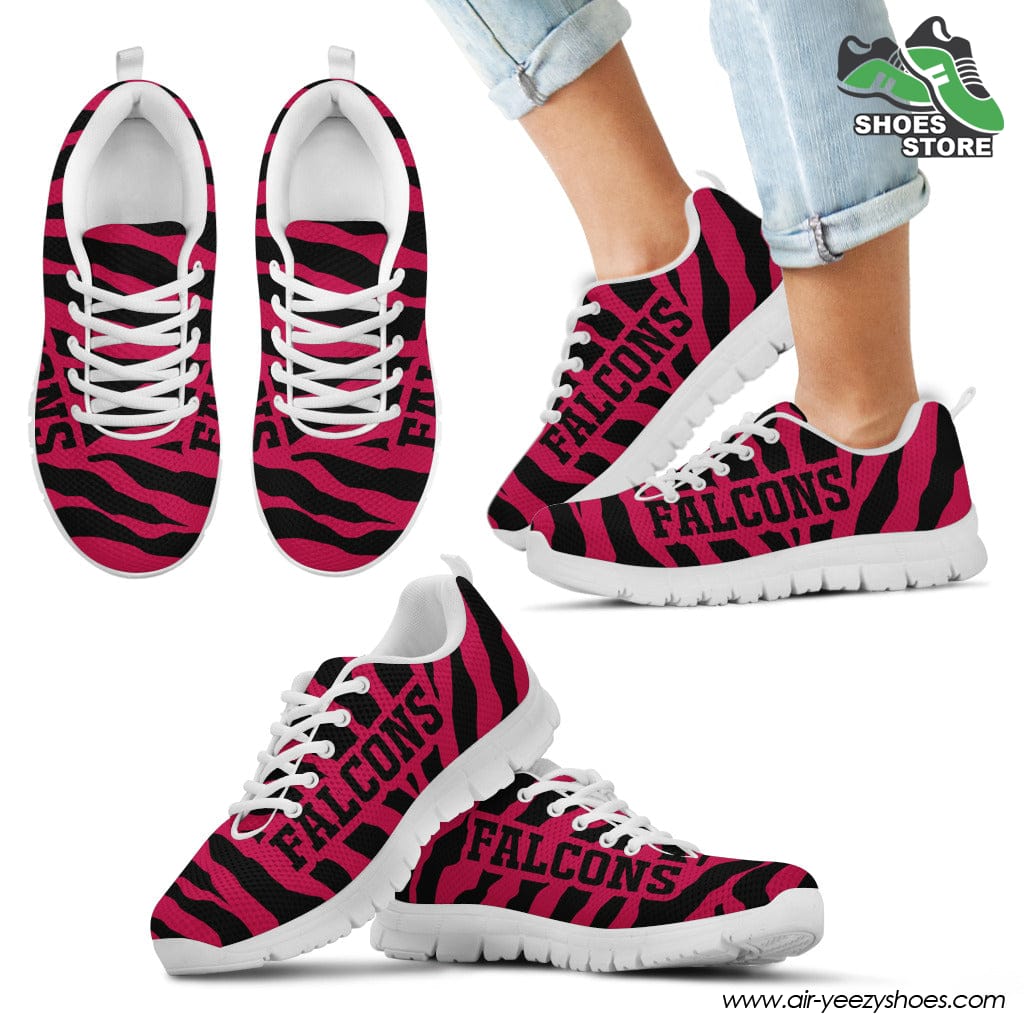 Atlanta Falcons Breathable Running Shoes Tiger Skin Stripes Pattern Printed