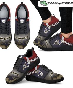 Awesome Baltimore Ravens Breathable Running Shoes For Football Fan