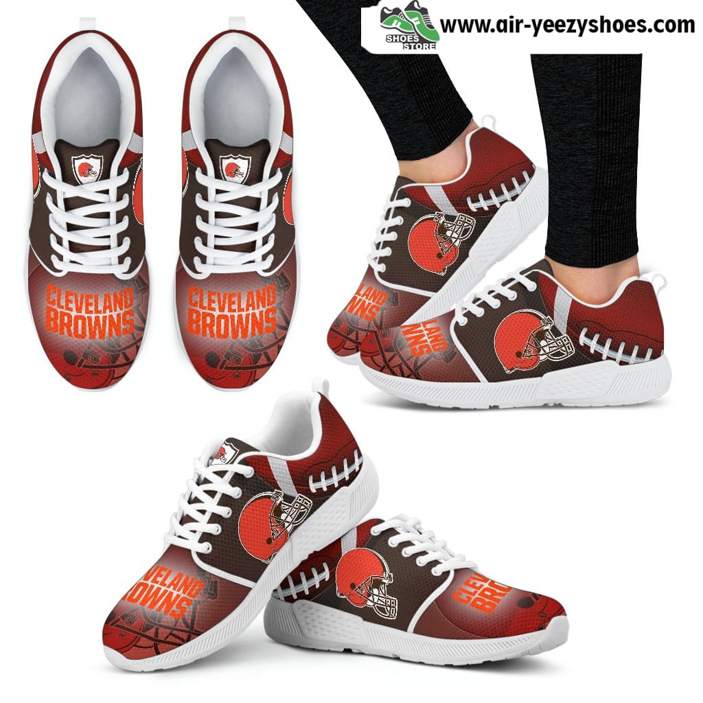 Awesome Cleveland Browns Breathable Running Shoes For Football Fan