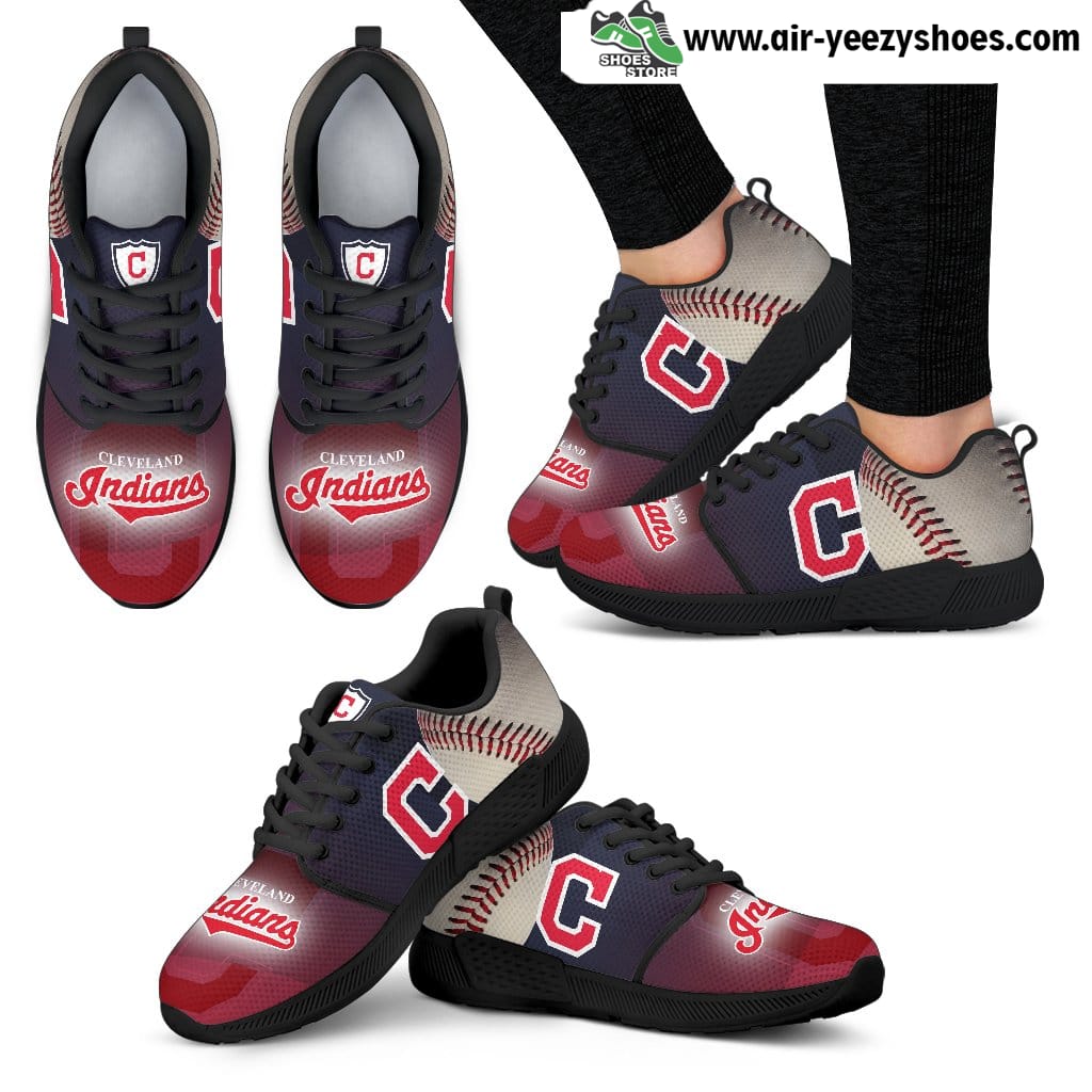 Awesome Cleveland Indians Breathable Running Shoes For Baseball Fan
