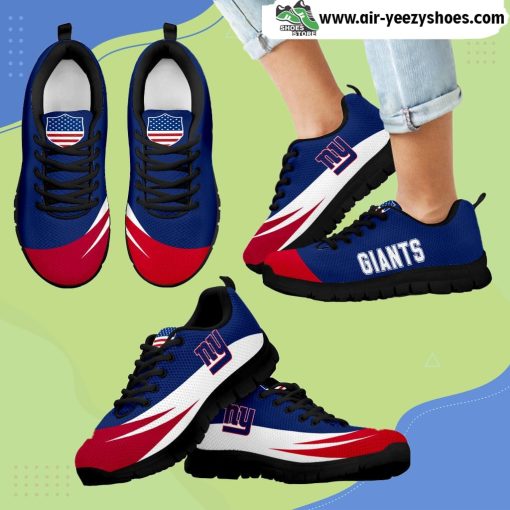 Awesome Gift Logo New York Giants Breathable Running Sneaker