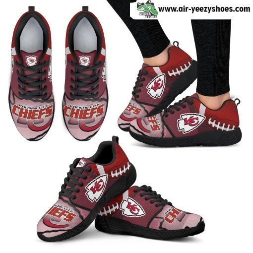 Awesome Kansas City Chiefs Breathable Running Shoes For Football Fan