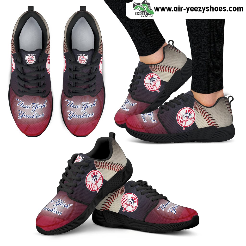 Awesome New York Yankees Breathable Running Shoes For Baseball Fan