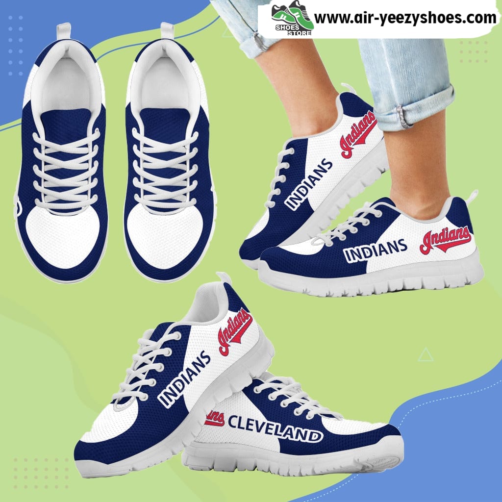 Cleveland Indians Top Logo Breathable Running Sneaker