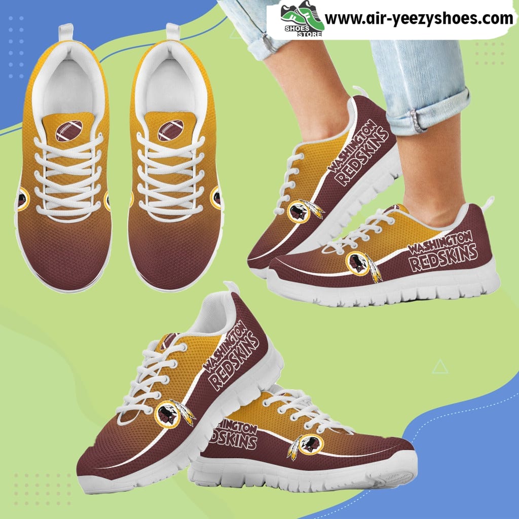 Colorful Washington Redskins Passion Breathable Running Sneaker
