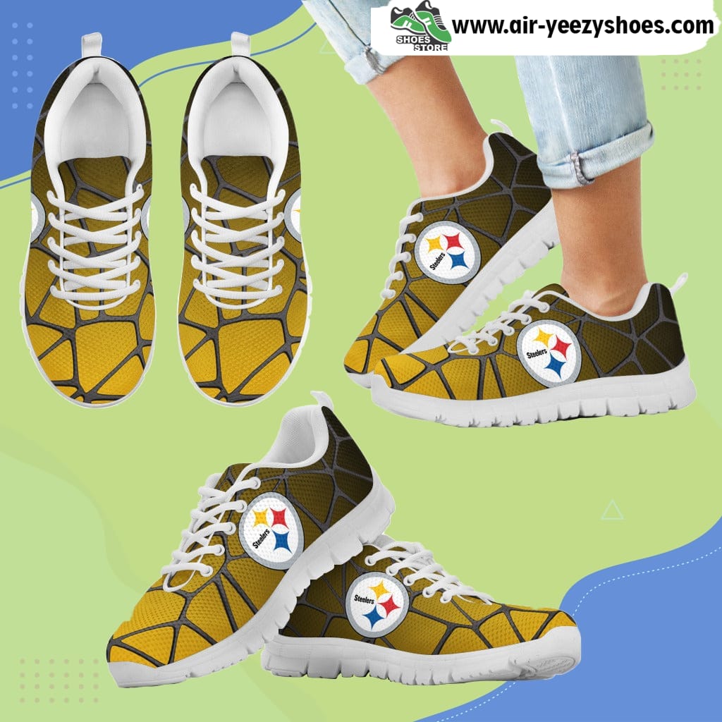 Colors Air Cushion Pittsburgh Steelers Gradient Breathable Running Sneaker