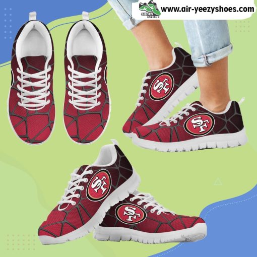 Colors Air Cushion San Francisco 49ers Gradient Breathable Running Sneaker
