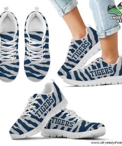 Detroit Tigers Breathable Running Shoes Tiger Skin Stripes Pattern Printed
