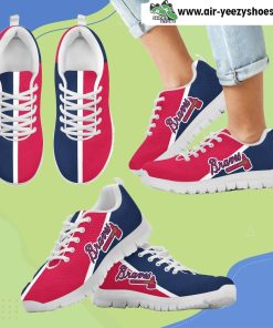Dynamic Aparted Colours Beautiful Logo Atlanta Braves Breathable Running Sneaker