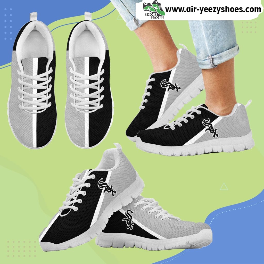 Dynamic Aparted Colours Beautiful Logo Chicago White Sox Breathable Running Sneaker