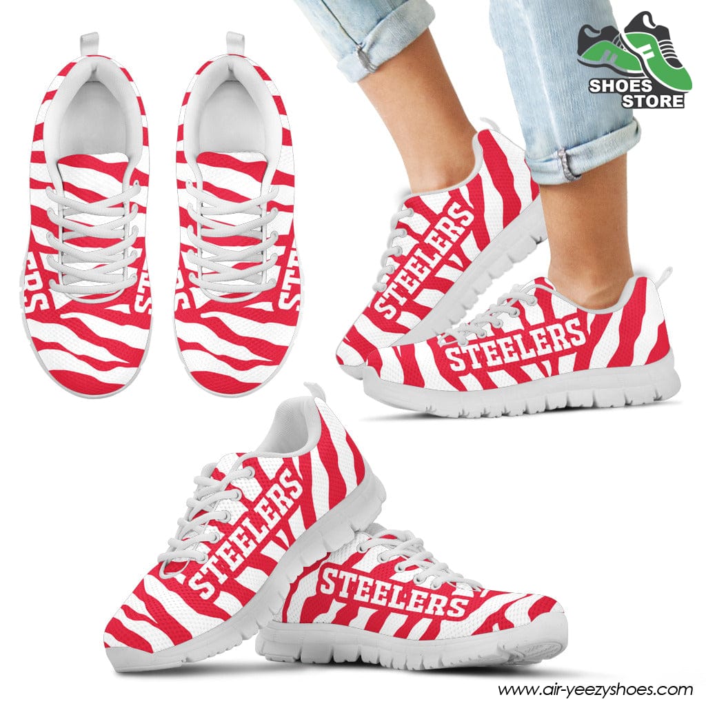 Kansas City Chiefs Breathable Running Shoes Tiger Skin Stripes Pattern Printed