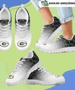 Leopard Pattern Awesome Green Bay Packers Breathable Running Sneaker
