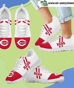 Line Stripe Logo Bottom Cincinnati Reds Breathable Running Sneaker