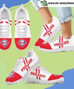 Line Stripe Logo Bottom Philadelphia Phillies Breathable Running Sneaker