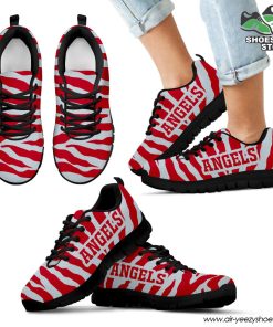 Los Angeles Angels Breathable Running Shoes Tiger Skin Stripes Pattern Printed
