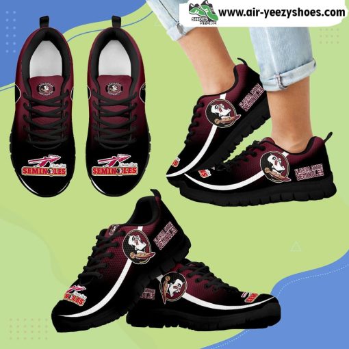 Mystery Straight Line Up Florida State Seminoles Breathable Running Sneaker
