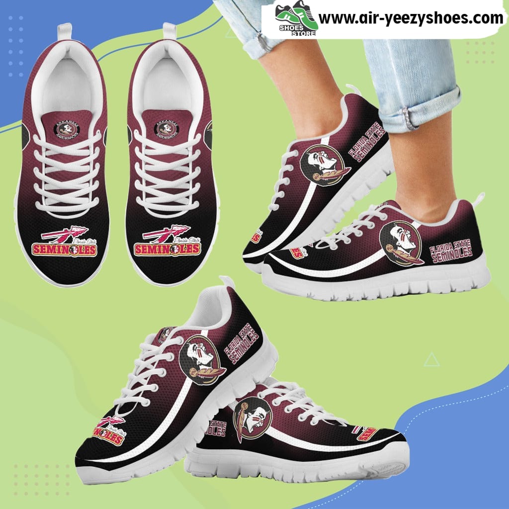 Mystery Straight Line Up Florida State Seminoles Breathable Running Sneaker