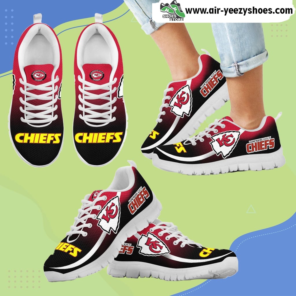 Mystery Straight Line Up Kansas City Chiefs Breathable Running Sneaker