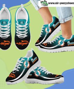 Mystery Straight Line Up Miami Dolphins Breathable Running Sneaker