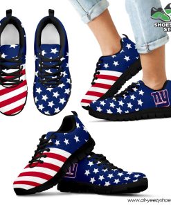 New York Giants America Flag Full Stars Stripes Pattern Sneaker