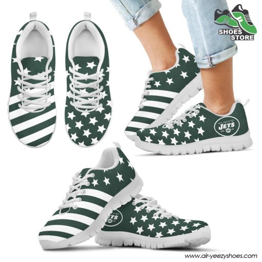 New York Jets America Flag Full Stars Stripes Pattern Sneaker