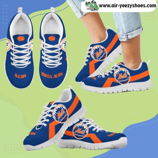 New York Mets Line Logo Breathable Running Sneaker